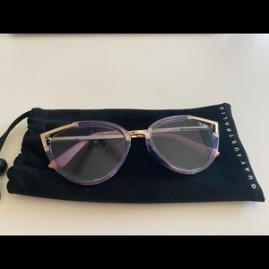 QUAY Purple Kitten Sunglasses